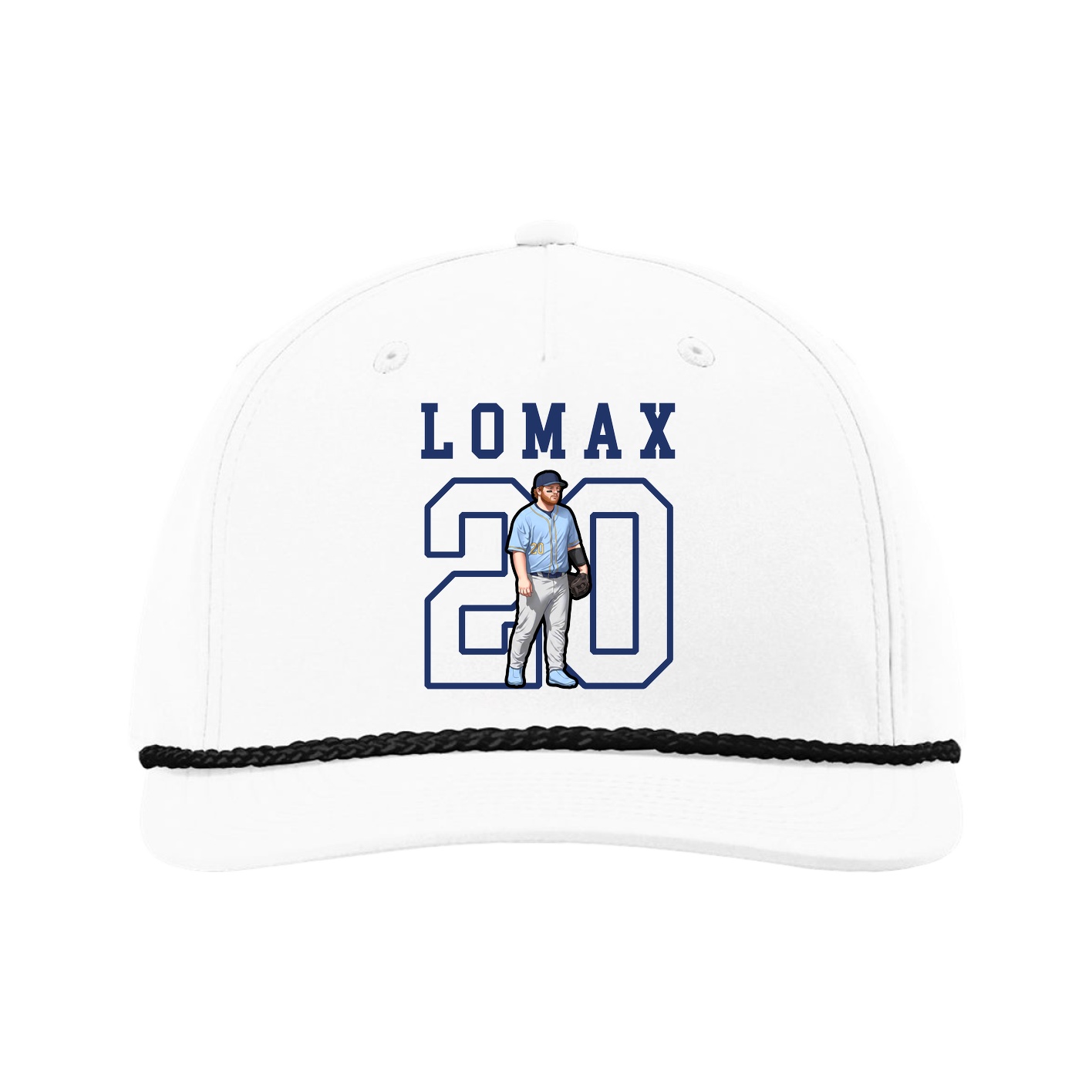 Five-Panel Classic Rope Cap — Shirsey in White