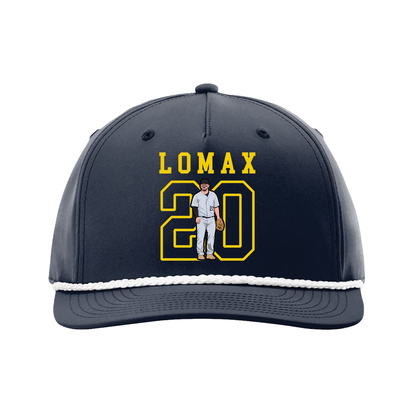 Five-Panel Classic Rope Cap — Shirsey in Navy