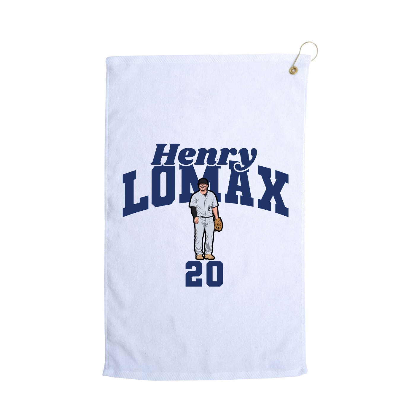 Golf Towel — Signature Arch in White