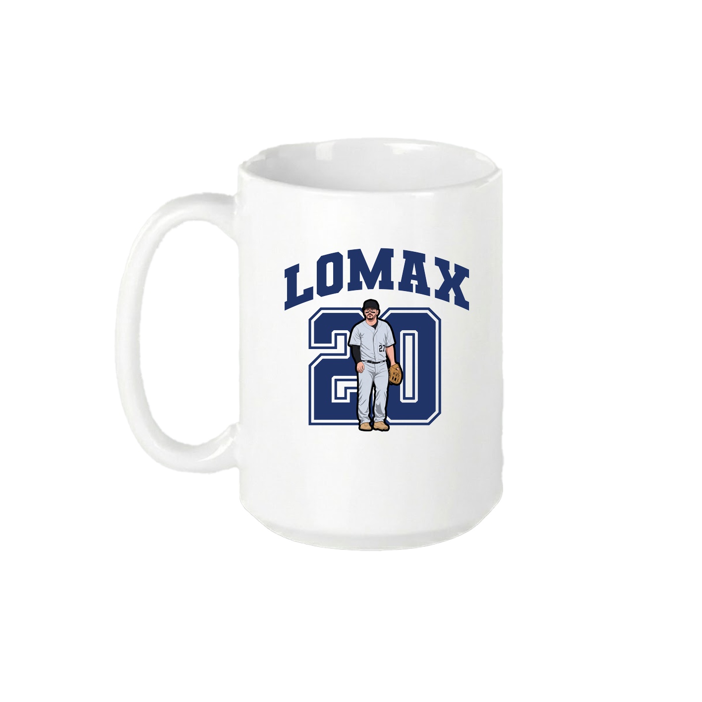 15oz Coffee Mug — Number in White