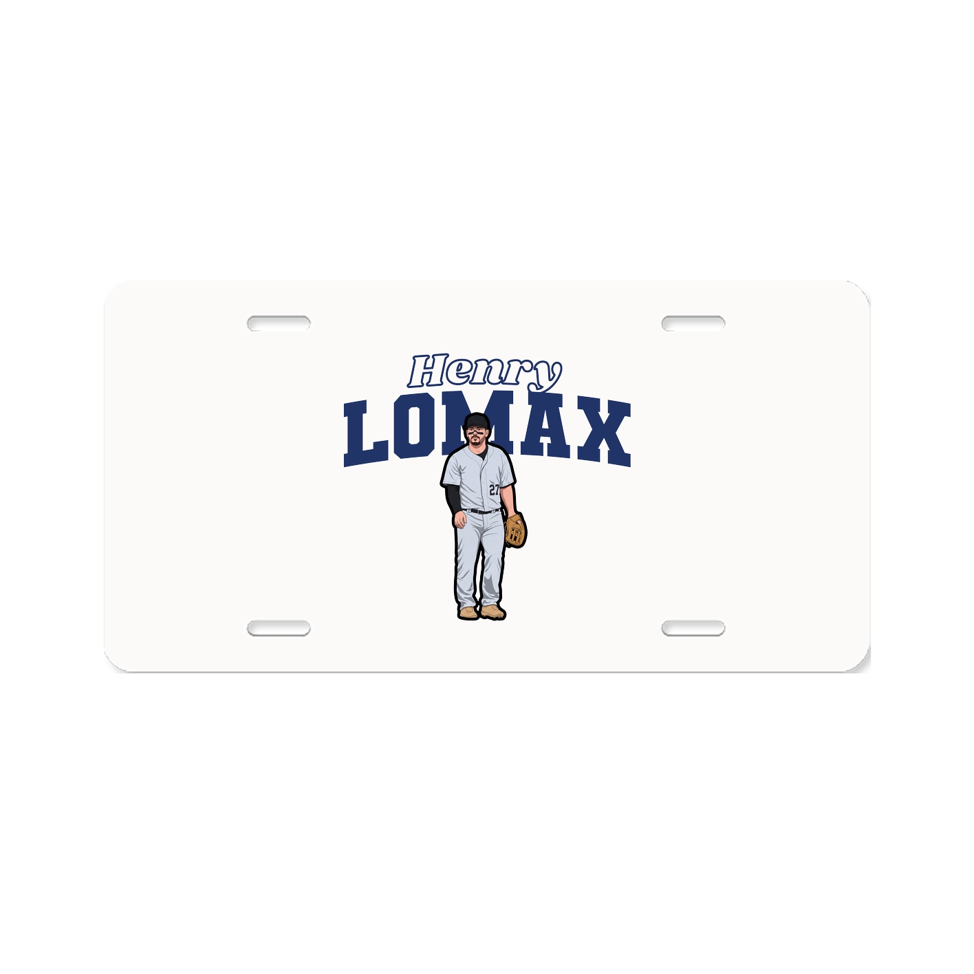 License Plate — Name Arch in Classic
