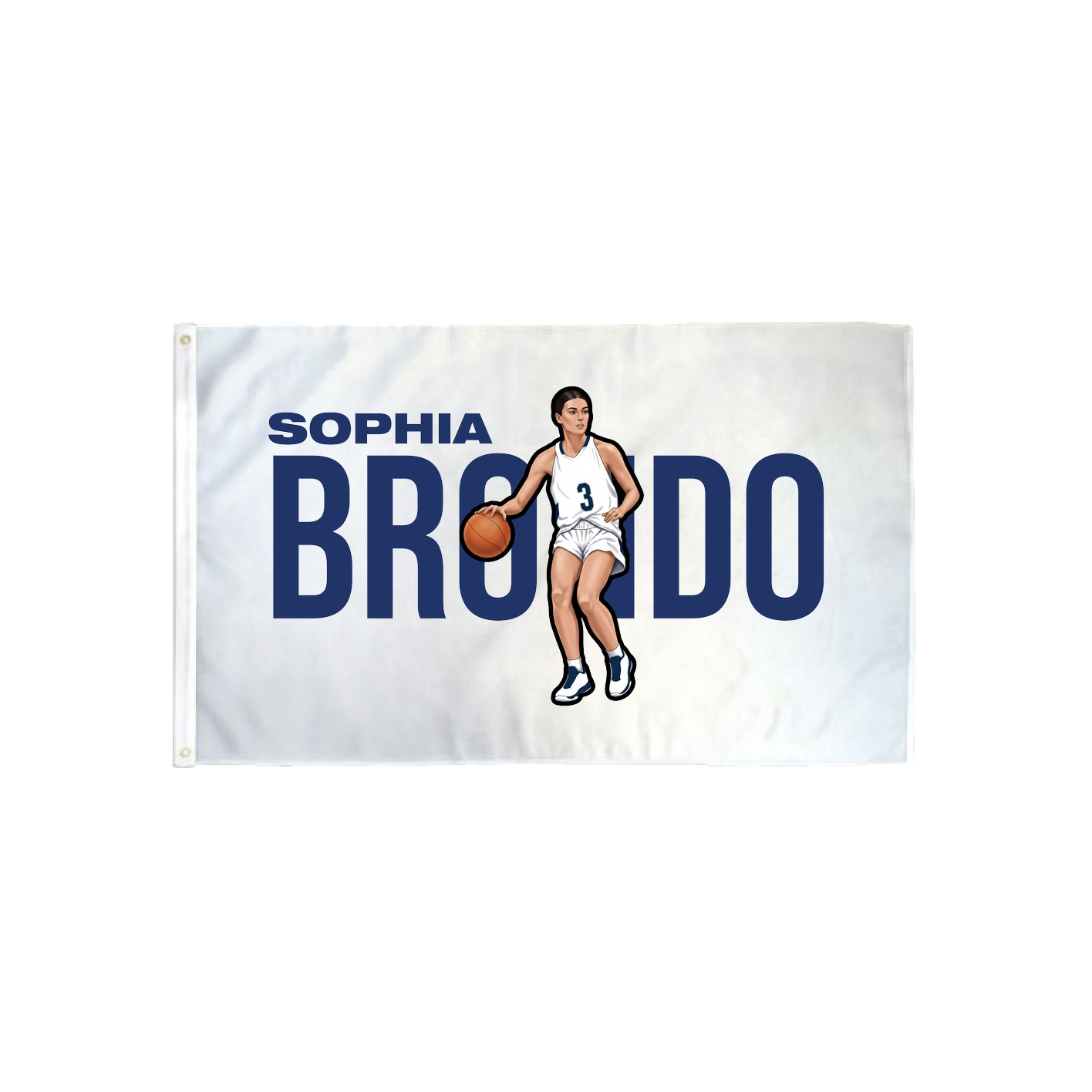 3x5 Flag — Player Name in Classic