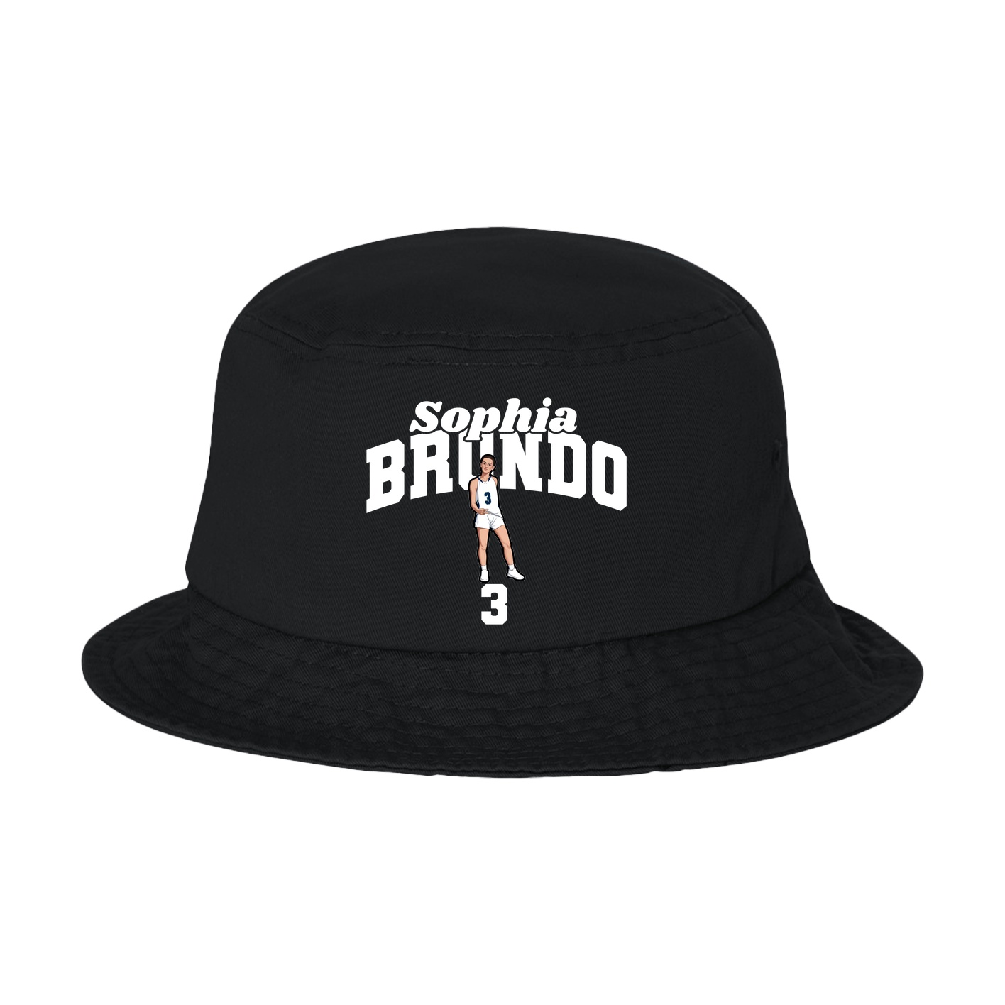 Bucket Cap — Signature Arch in Black