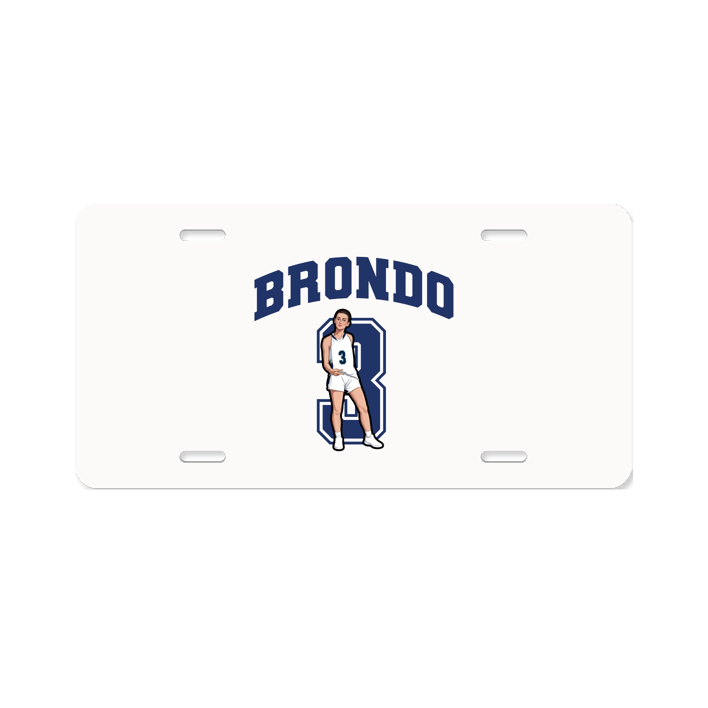 License Plate — Number in Classic