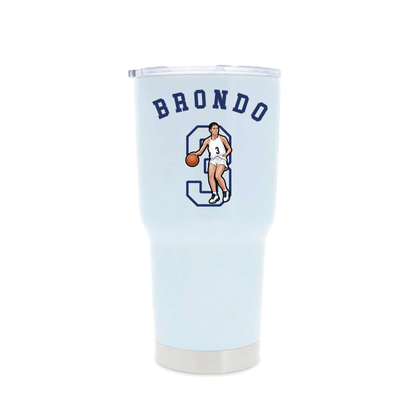 30oz Stainless Steel Tumbler — Shirsey Arch in White
