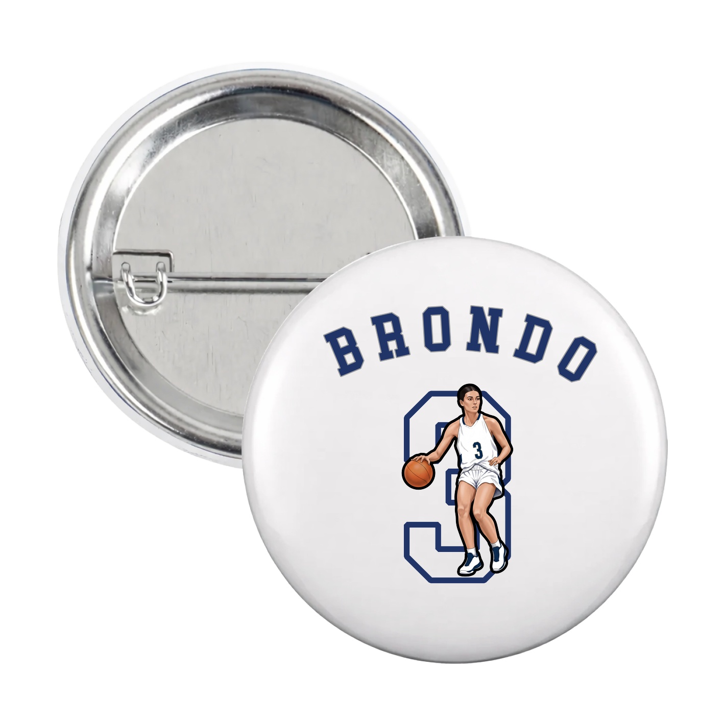 Game Day Button — Shirsey Arch in White