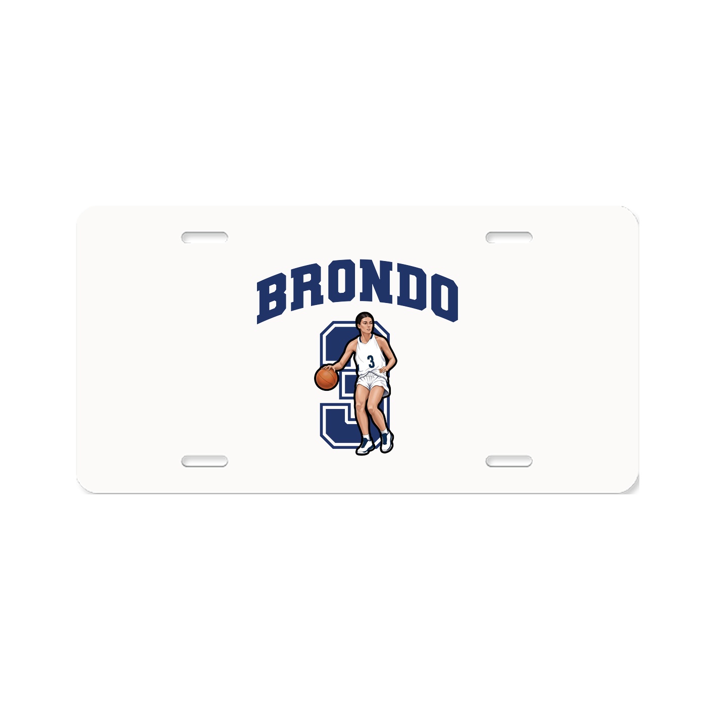 License Plate — Number in Classic
