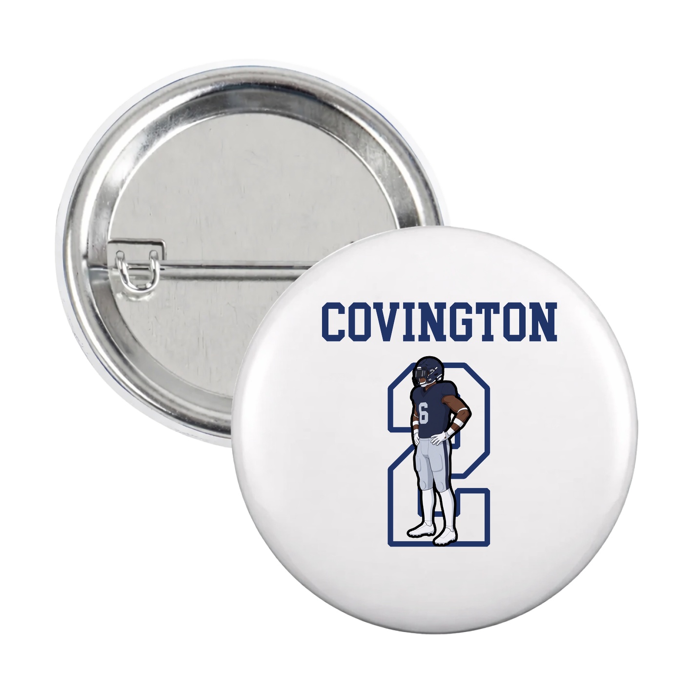 Game Day Button — Shirsey in White