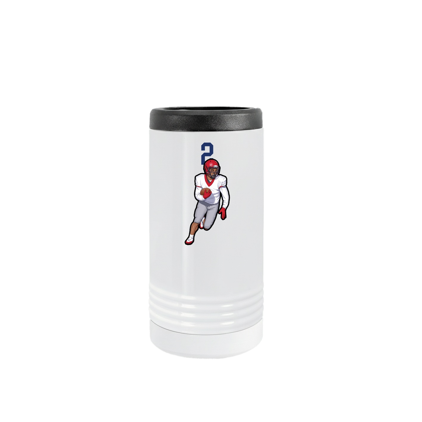 Slim Beverage Holder — Number Top in White