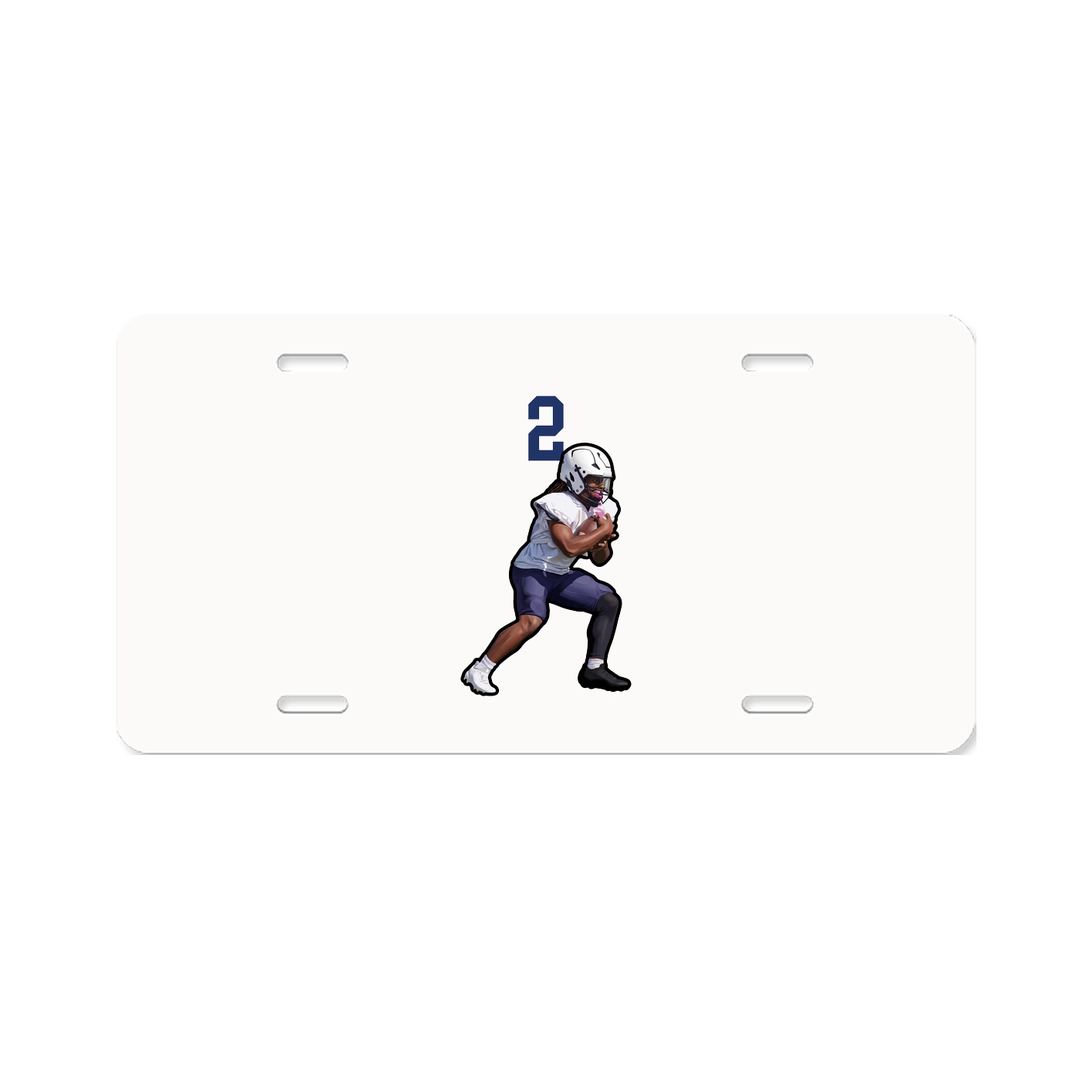 License Plate — Number Top in Classic