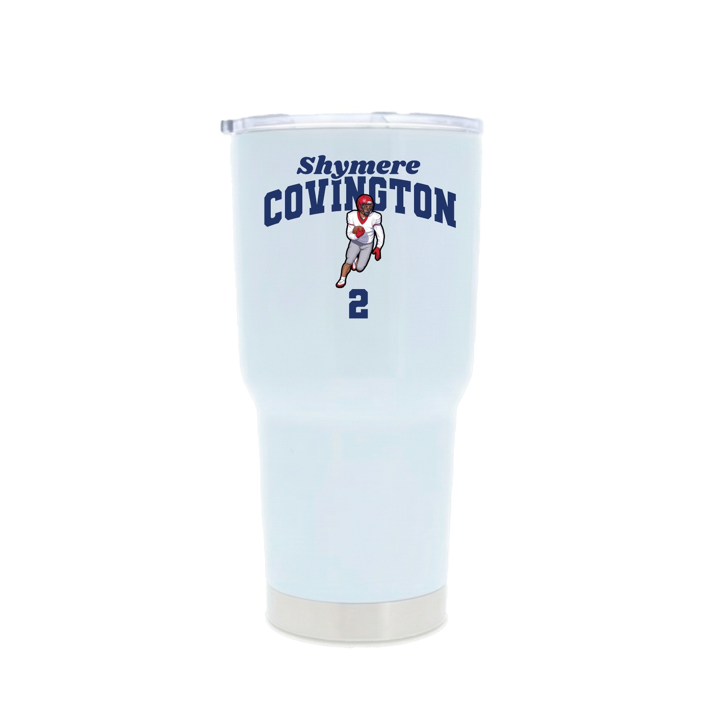 30oz Stainless Steel Tumbler — Signature Arch in White