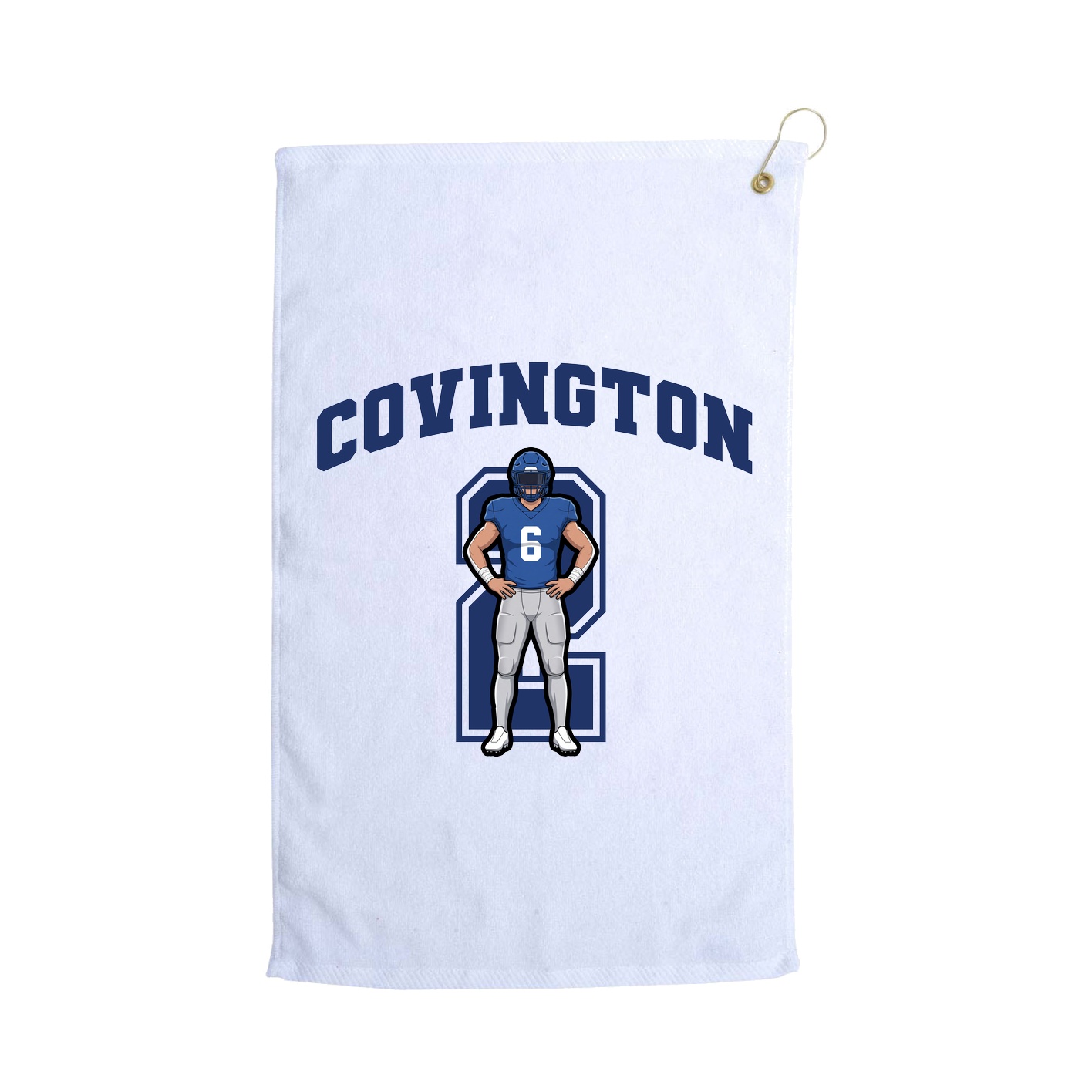 Golf Towel — Number in White
