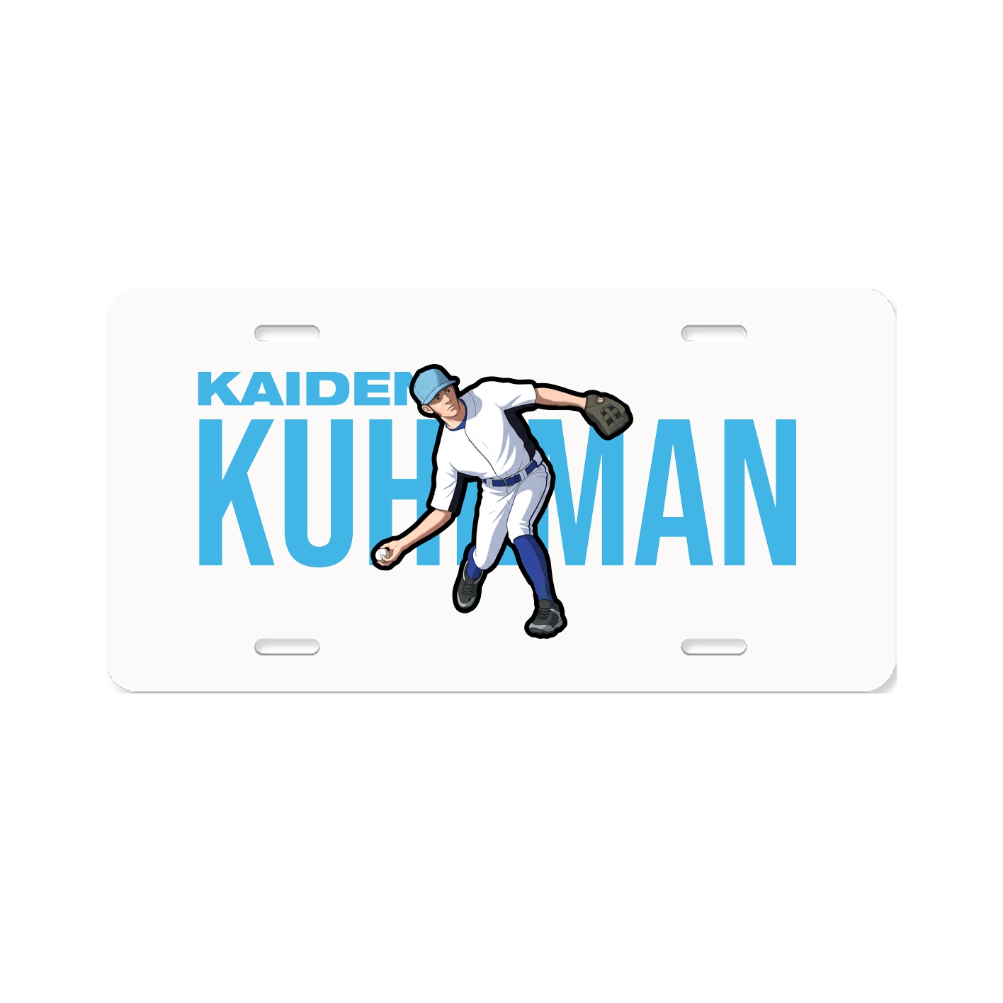 License Plate — Player Name in Classic