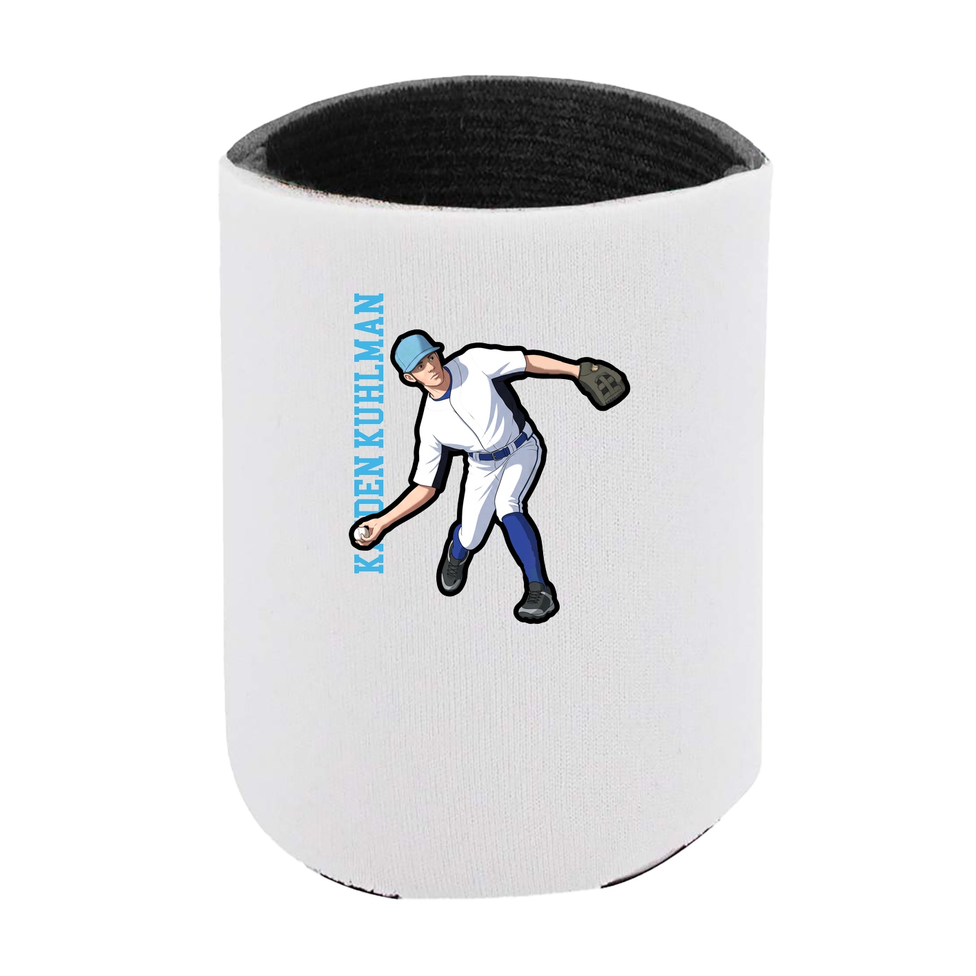 Can Holder — Name Vertical in White
