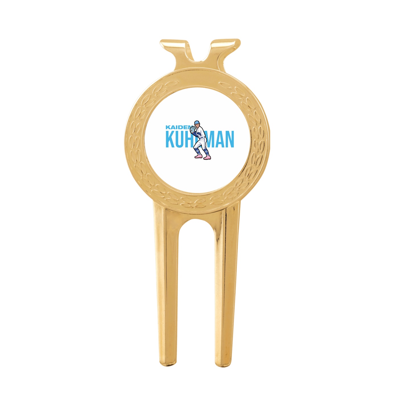 Divot Tool with Ball Marker — Player Name in Classic