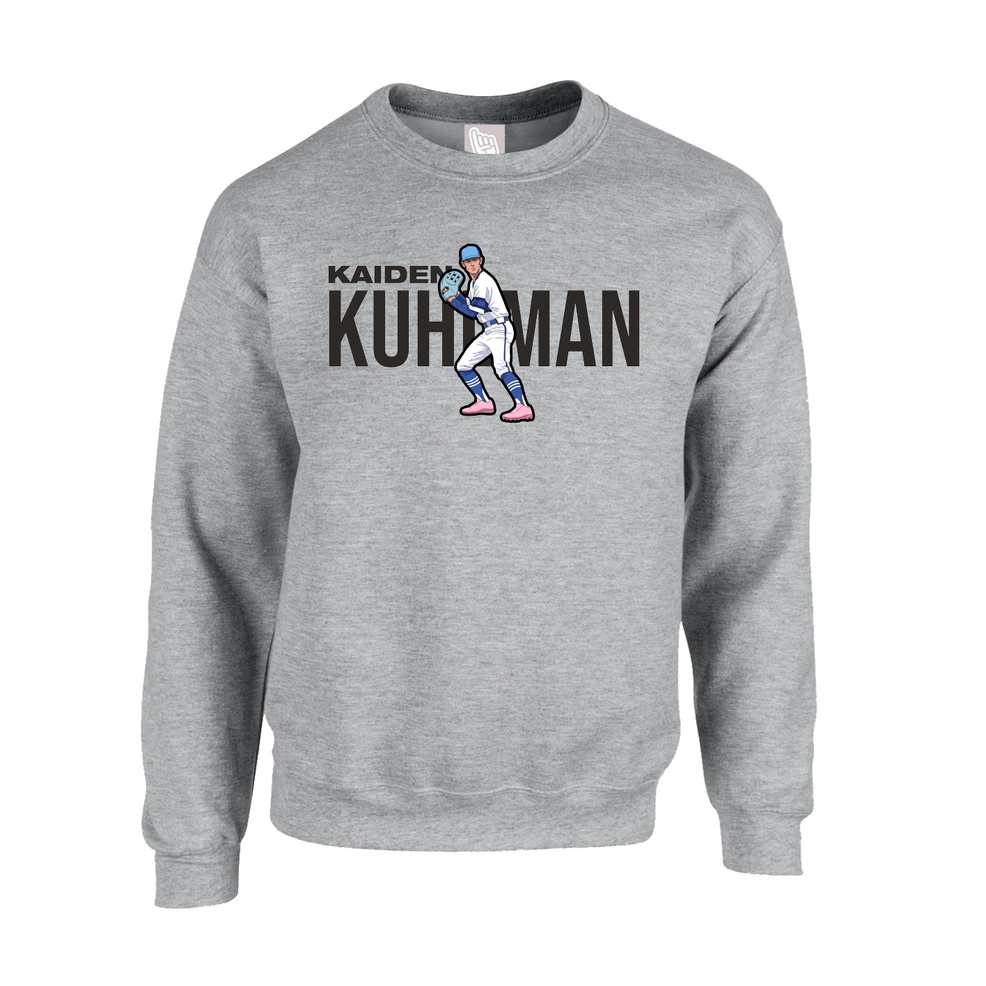 Fleece Crew — Player Name in Grey