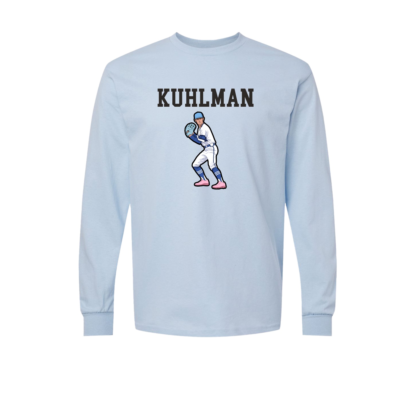 Long Sleeve Tee — Shirsey in Light Blue