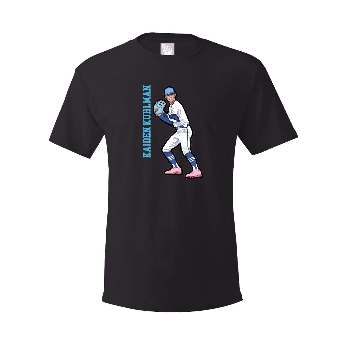 Tee — Name Vertical in Black