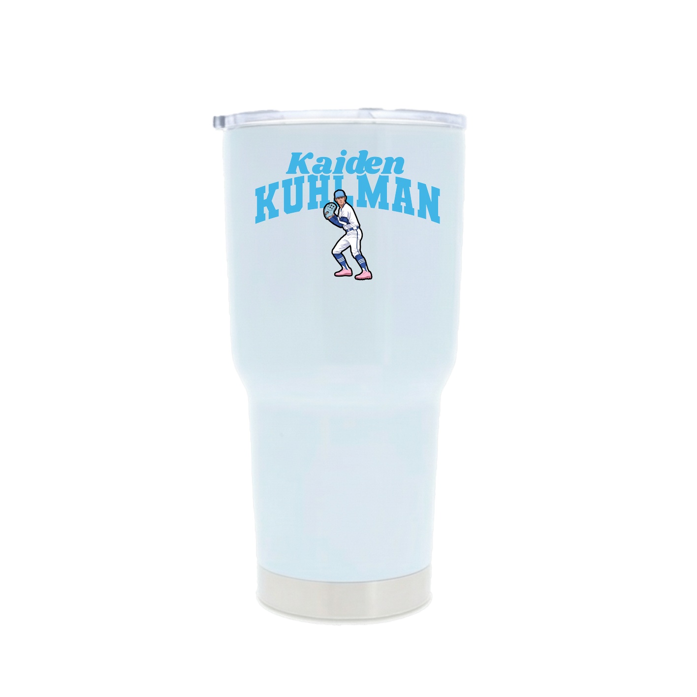 30oz Stainless Steel Tumbler — Signature Arch in White