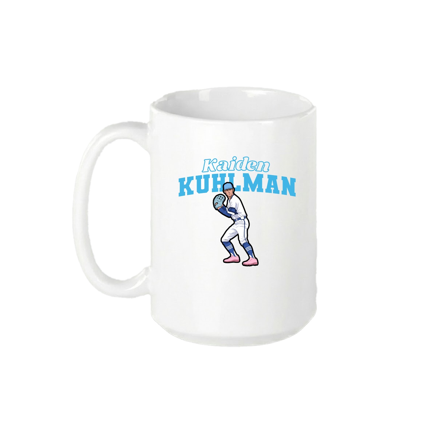 15oz Coffee Mug — Name Arch in White