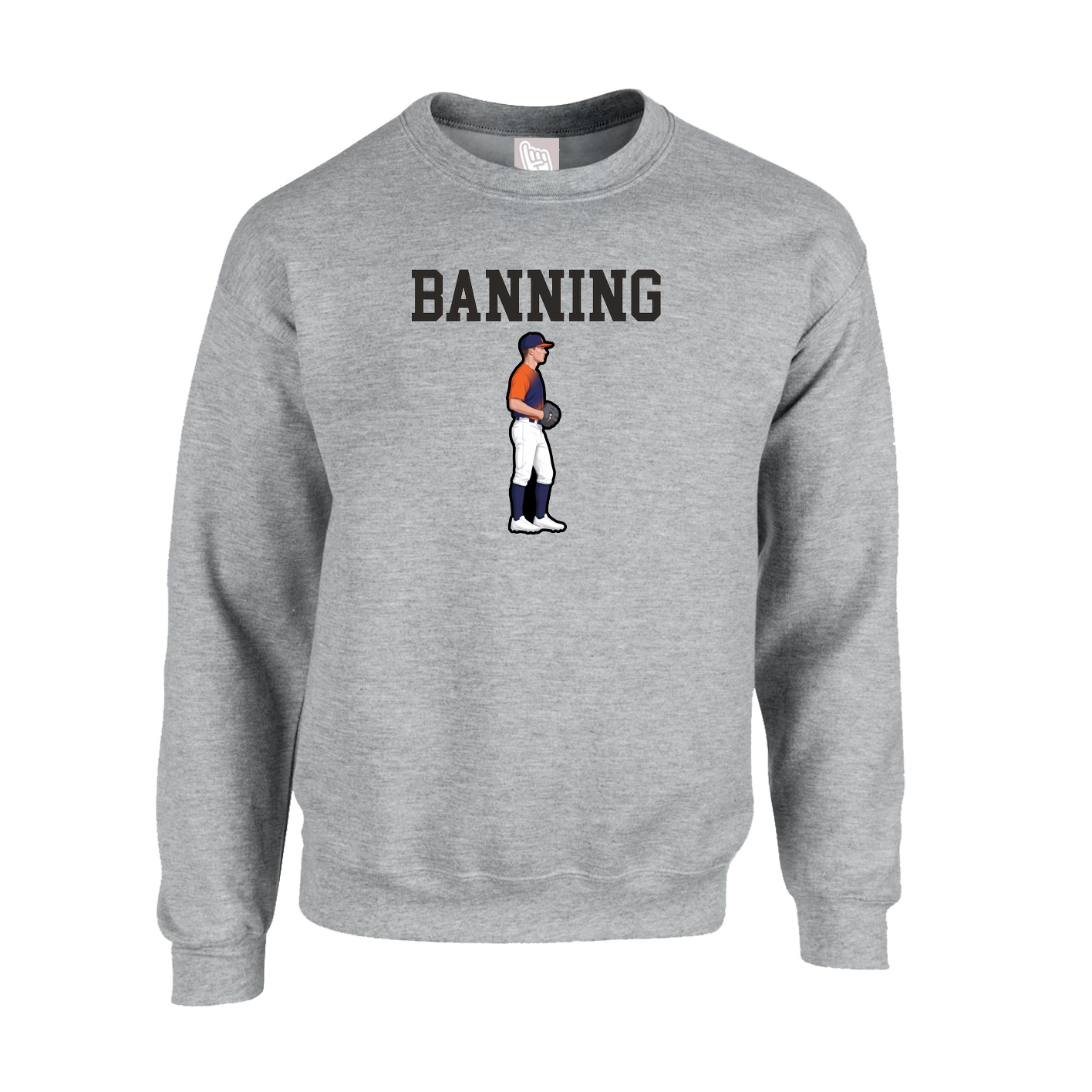 Fleece Crew — Shirsey in Grey