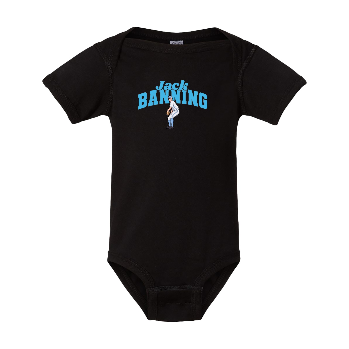 Baby Onesie — Signature Arch in Black