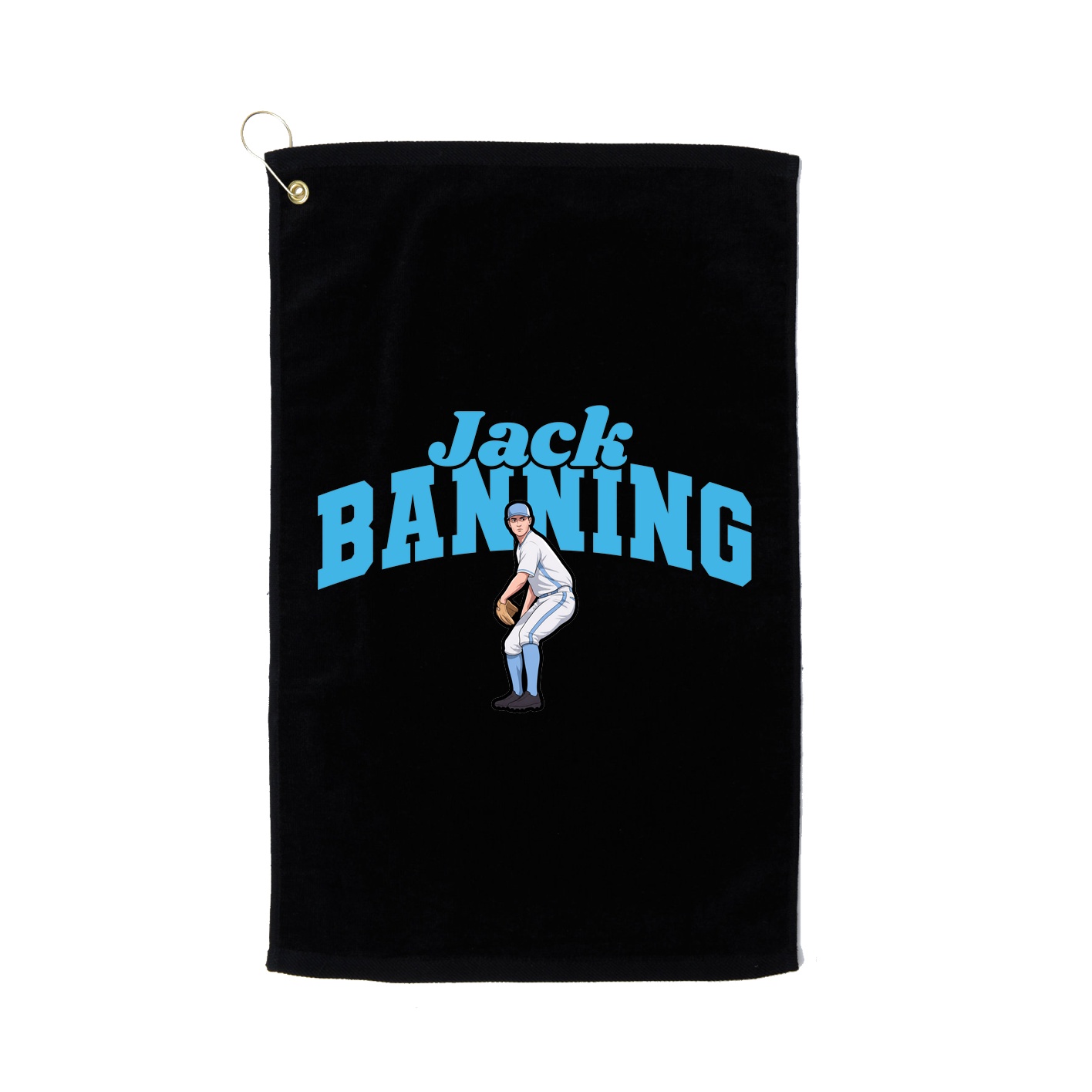 Golf Towel — Signature Arch in Black