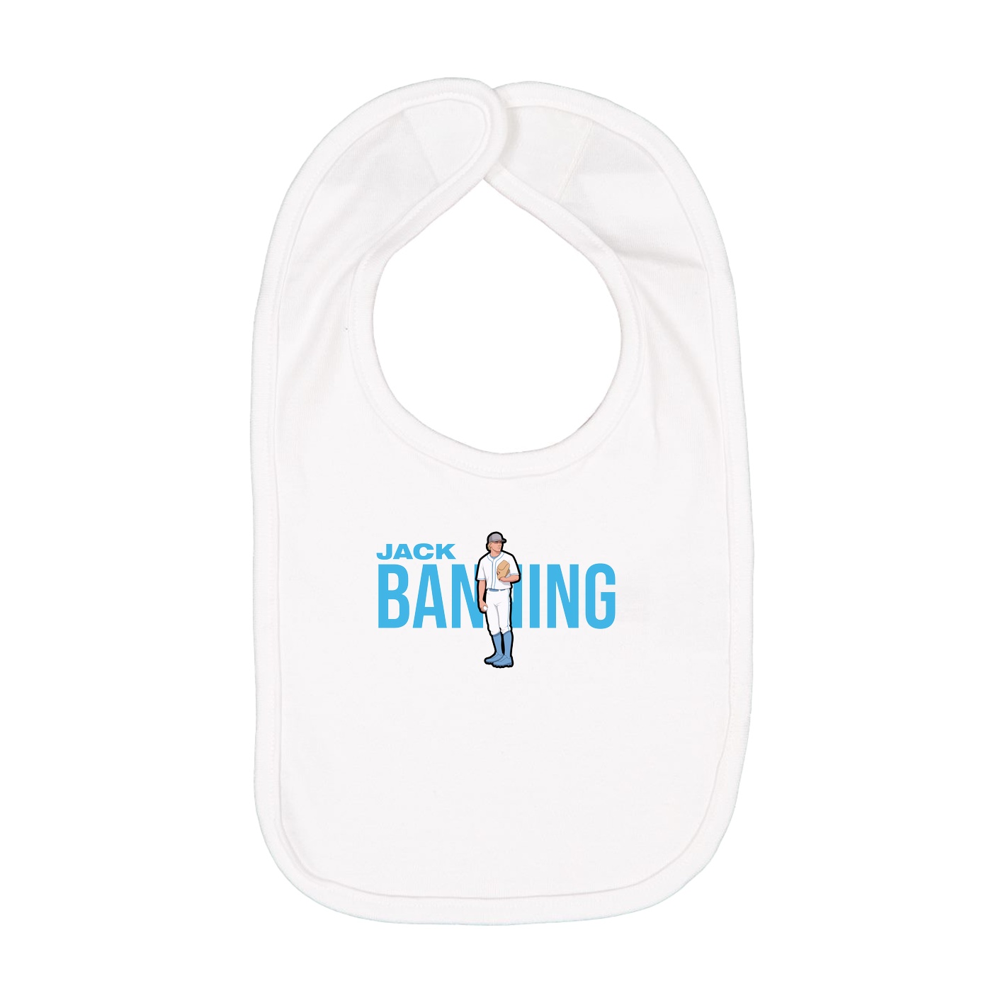 Infant Bib — Player Name in White