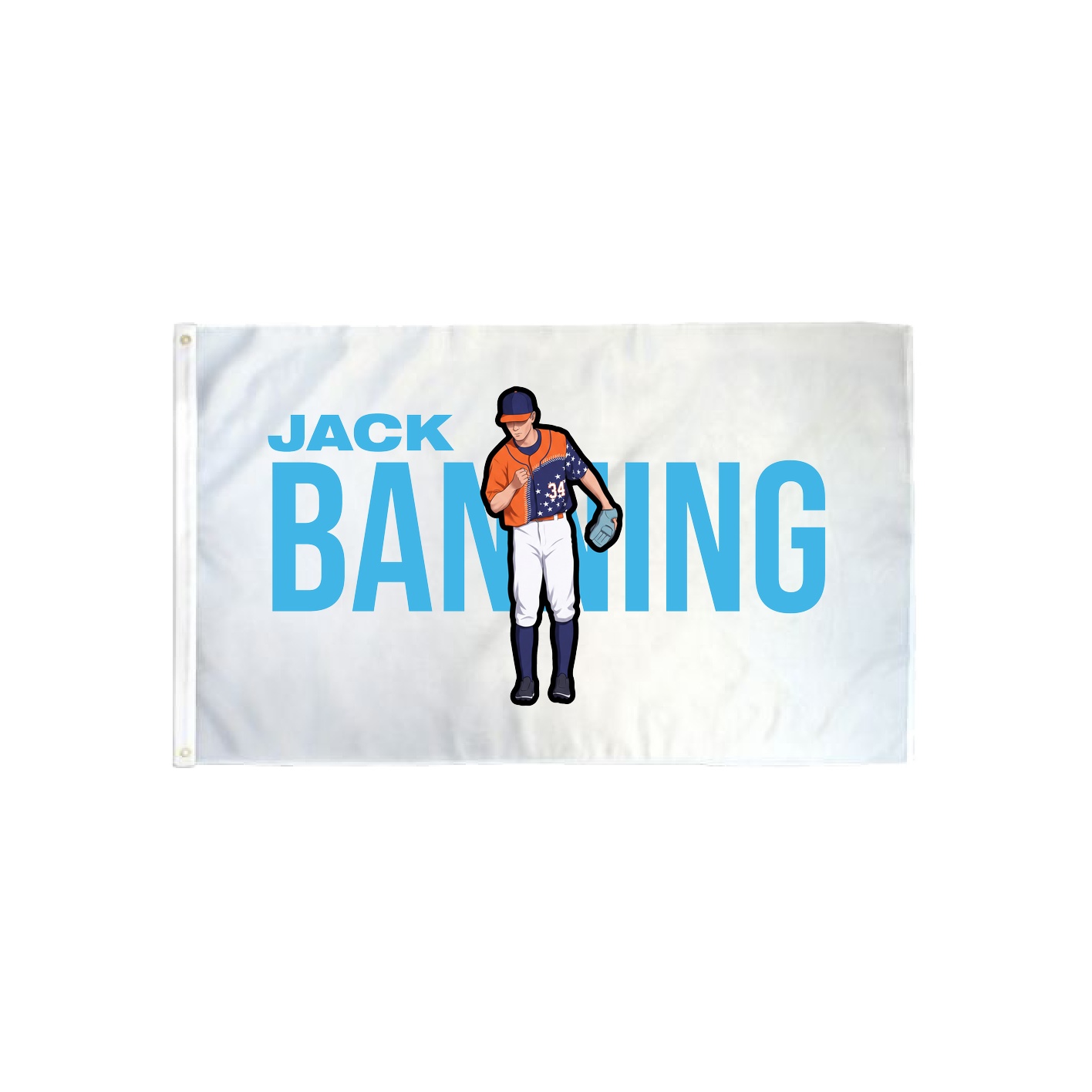 3x5 Flag — Player Name in Classic