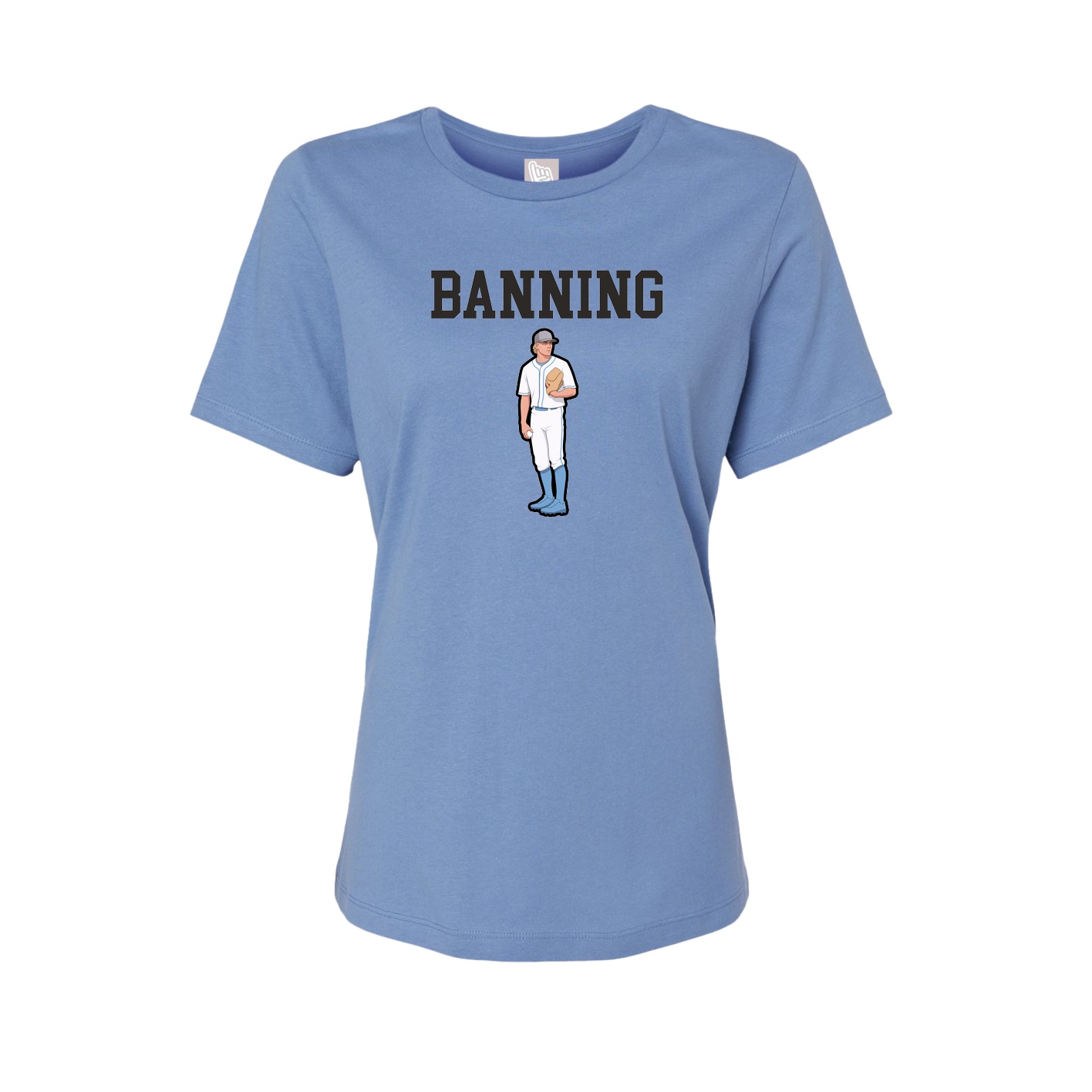 Fitted Women's Tee — Shirsey in Powder Blue