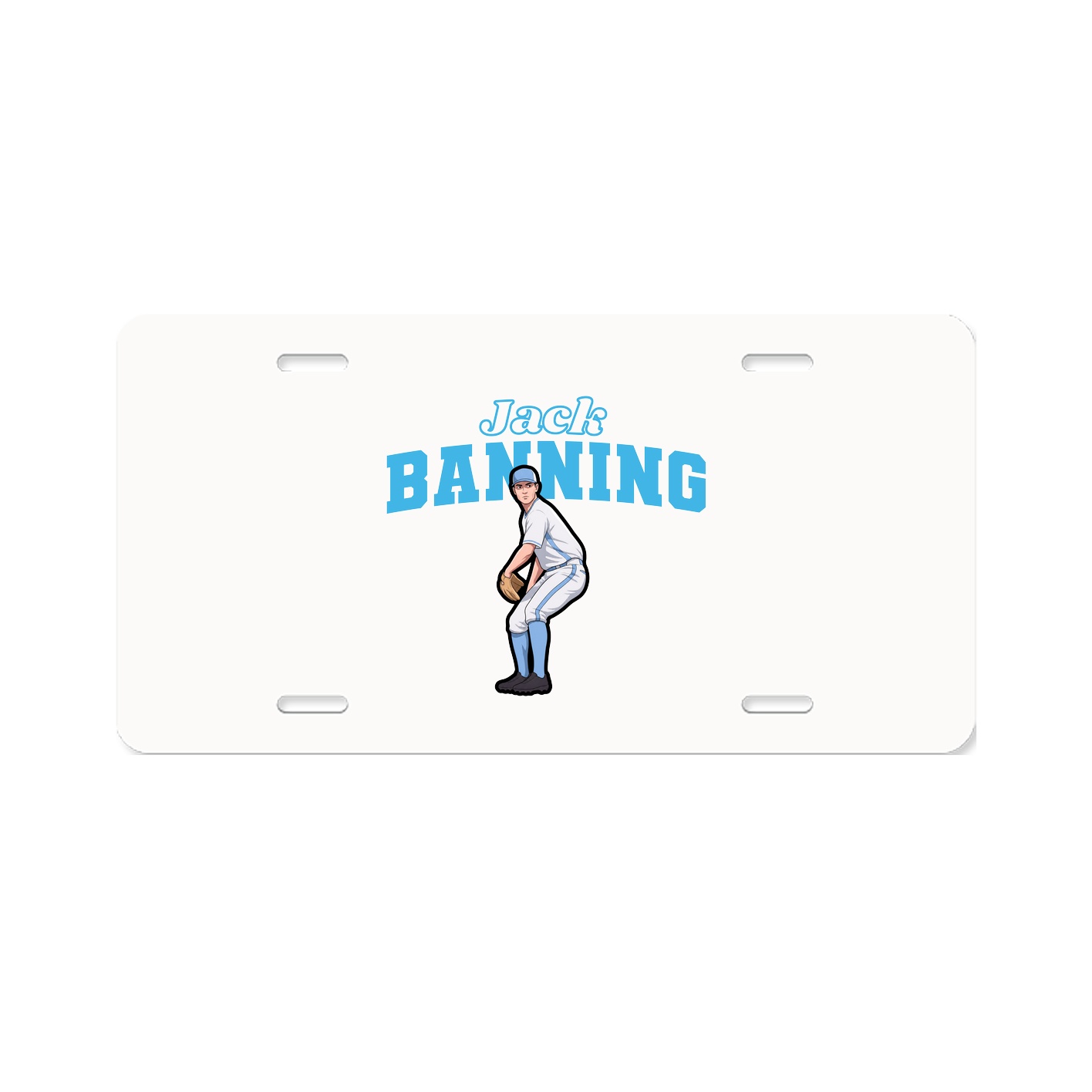 License Plate — Name Arch in Classic