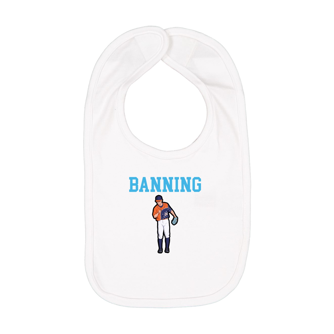 Infant Bib — Shirsey in White