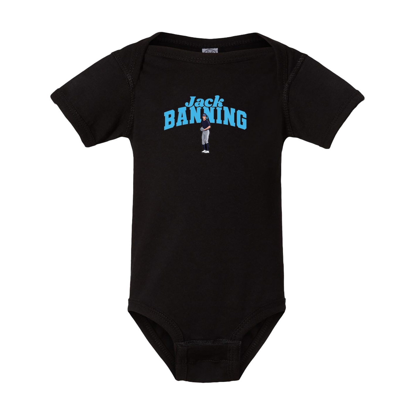 Baby Onesie — Signature Arch in Black