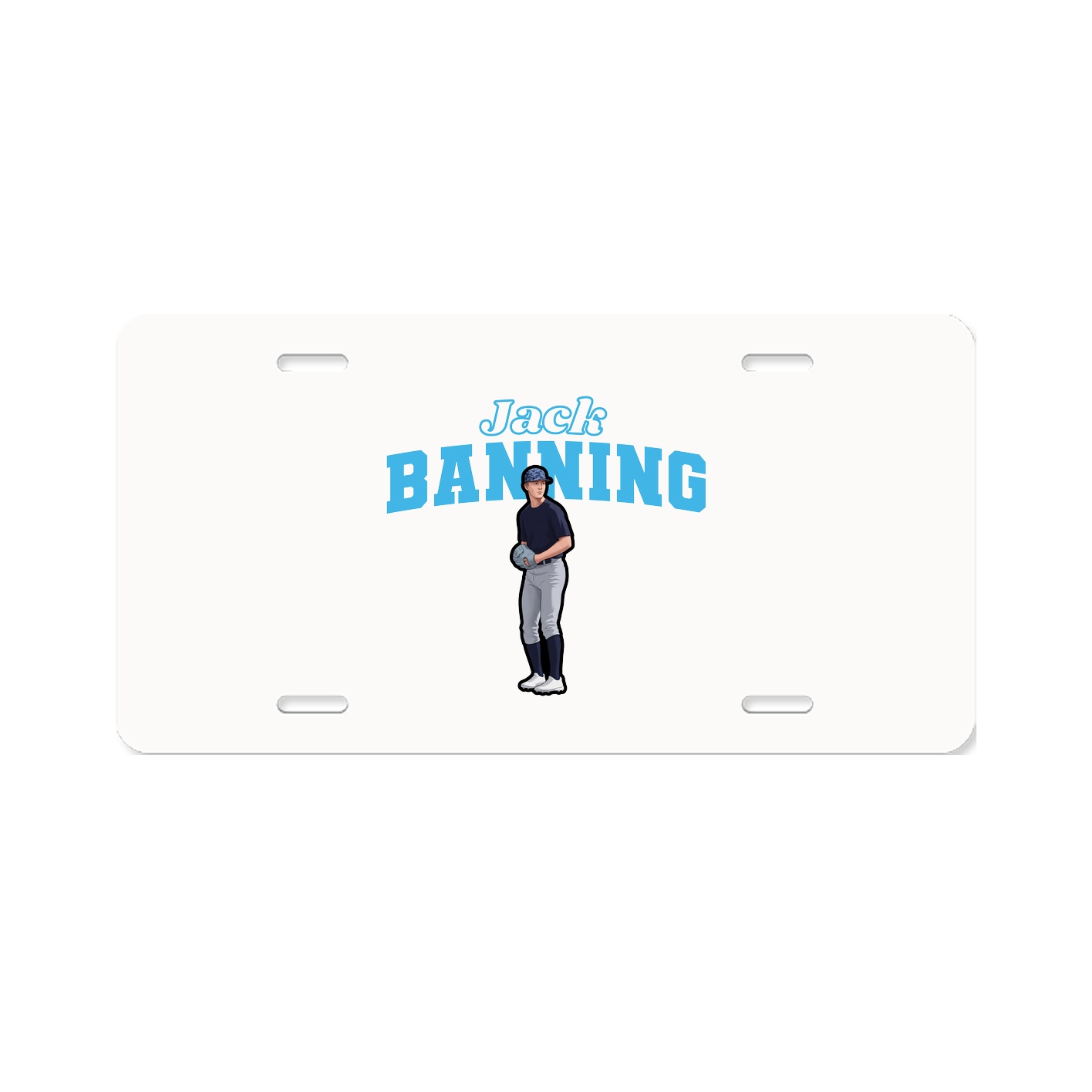 License Plate — Name Arch in Classic