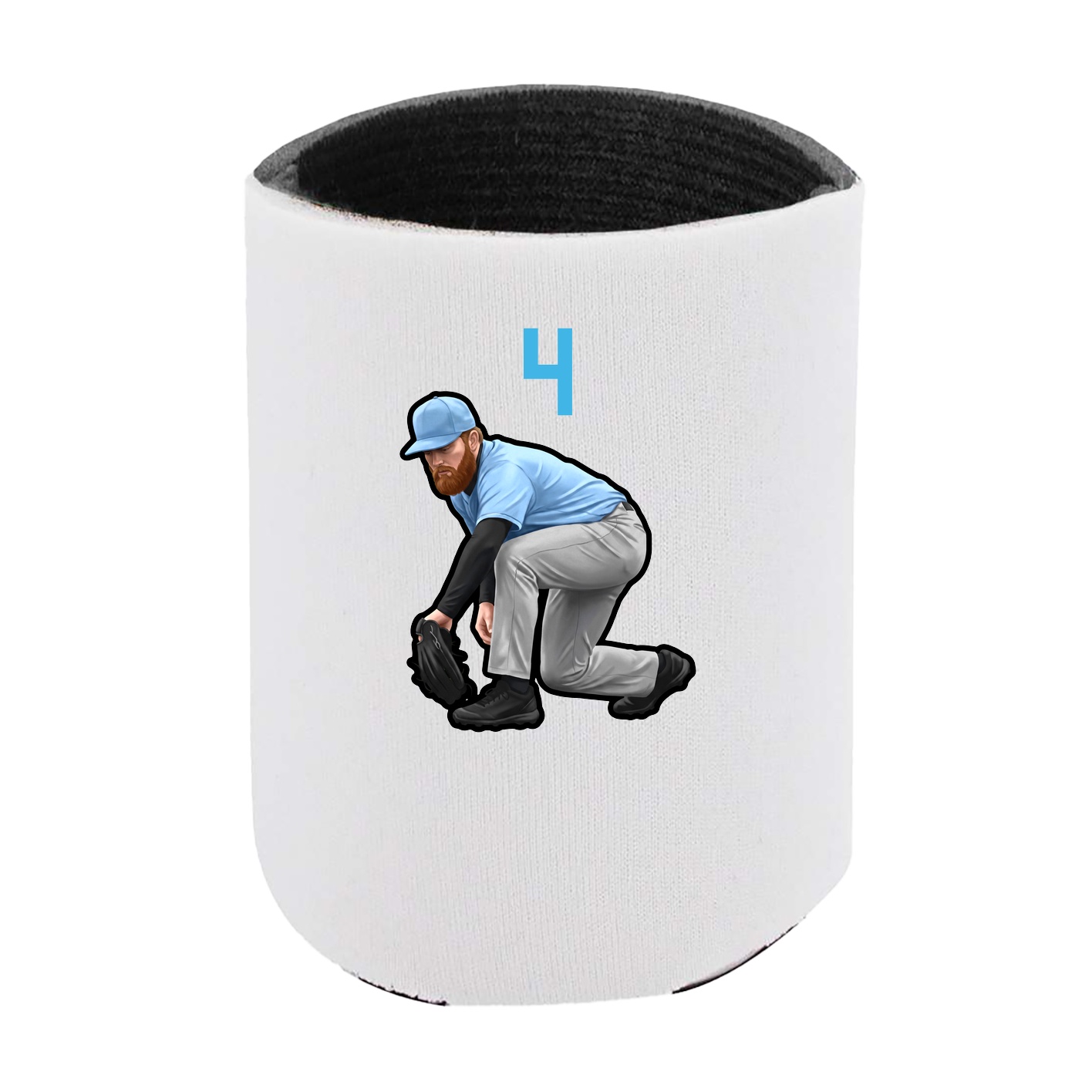 Can Holder — Number Top in White