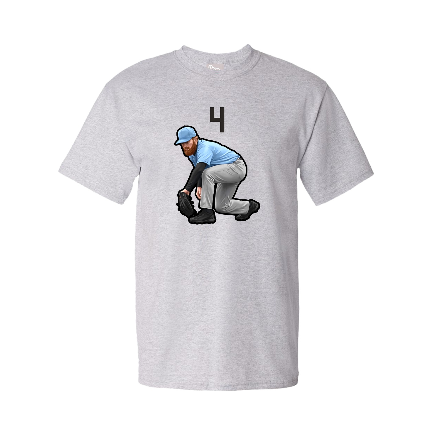 Tee — Number Top in Grey