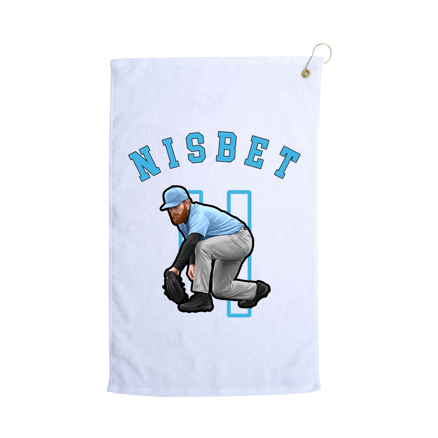 Golf Towel — Shirsey Arch in White