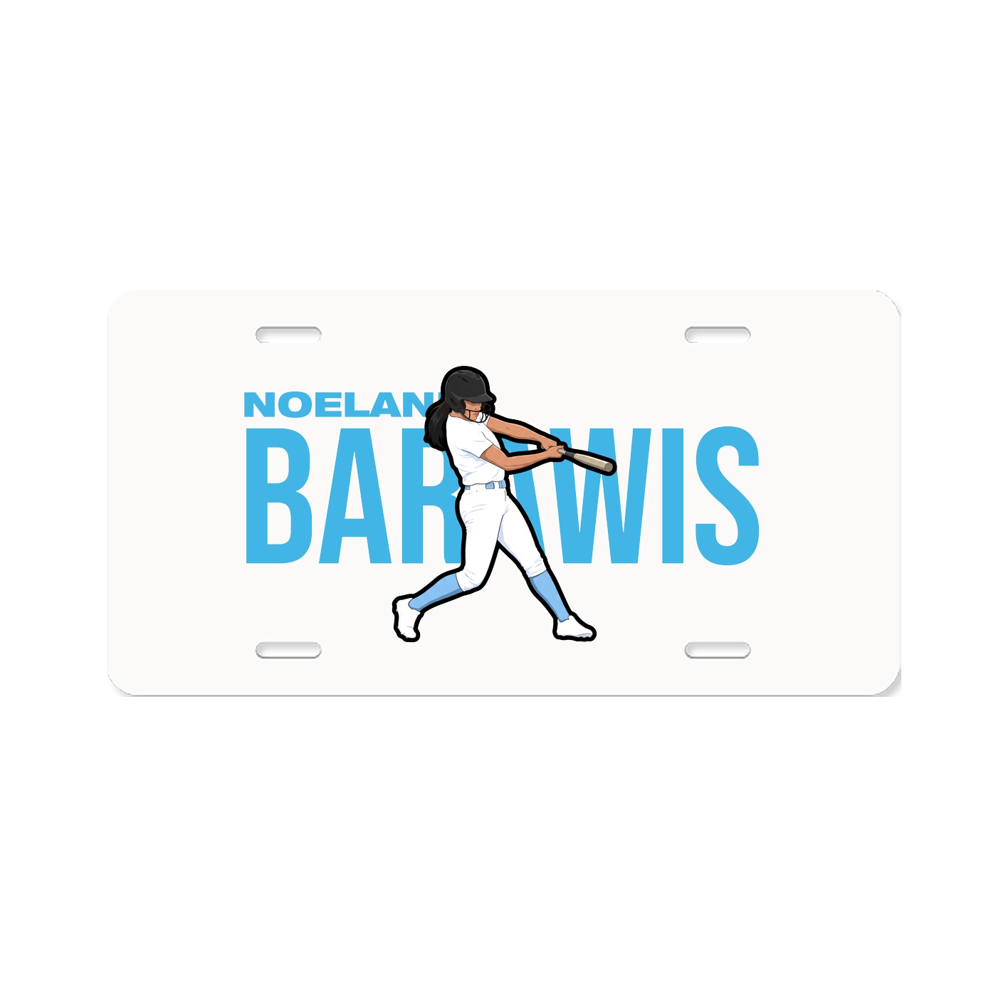 License Plate — Player Name in Classic