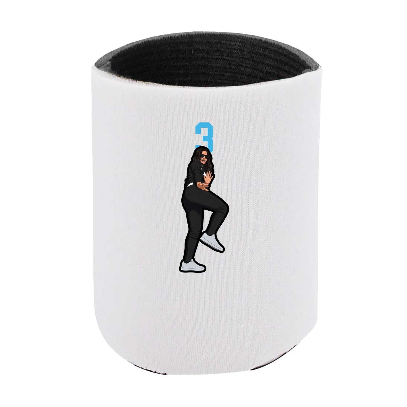 Can Holder — Number Top in White