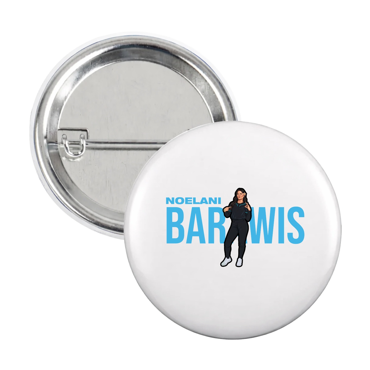 Game Day Button — Player Name in White