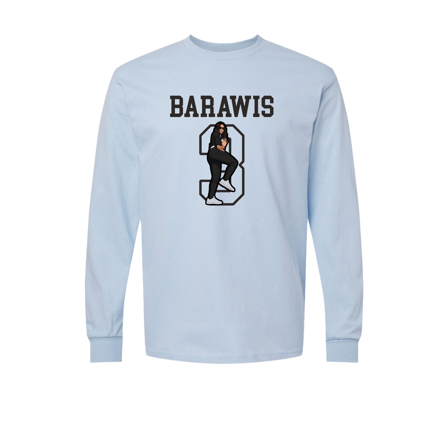 Long Sleeve Tee — Shirsey in Light Blue