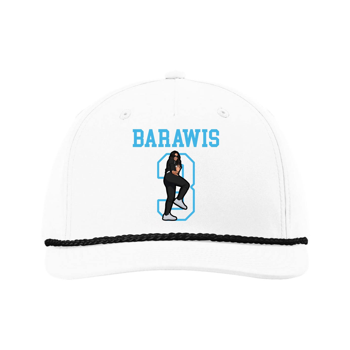 Five-Panel Classic Rope Cap — Shirsey in White