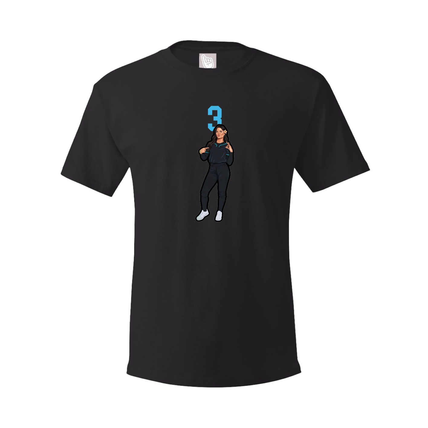 Tee — Number Top in Black