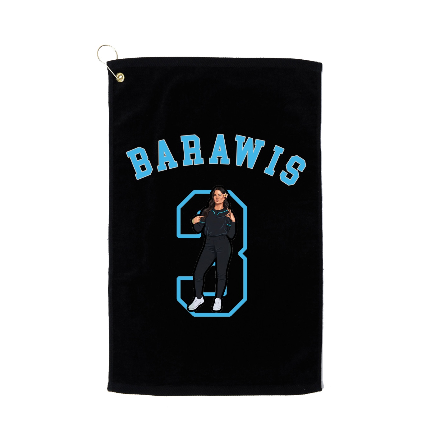 Golf Towel — Shirsey Arch in Black