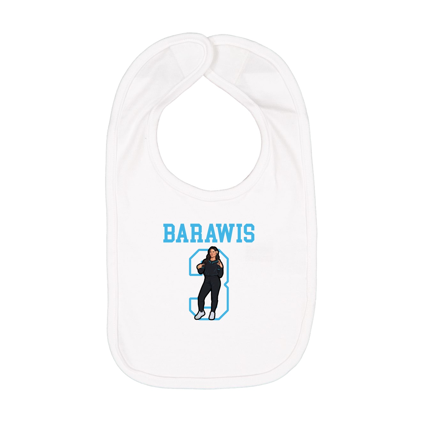Infant Bib — Shirsey in White