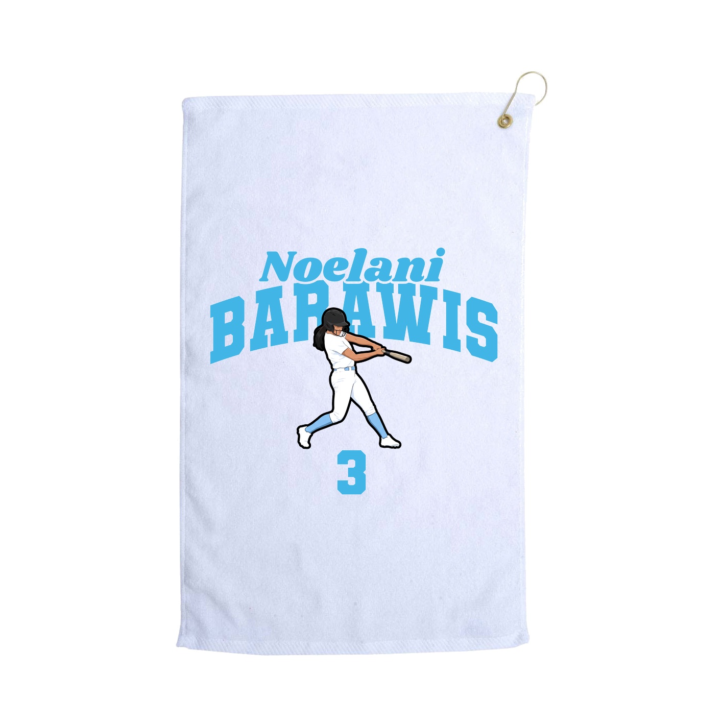 Golf Towel — Signature Arch in White