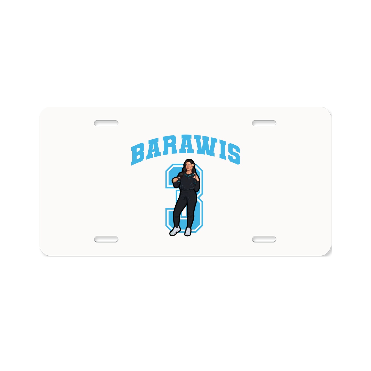 License Plate — Number in Classic