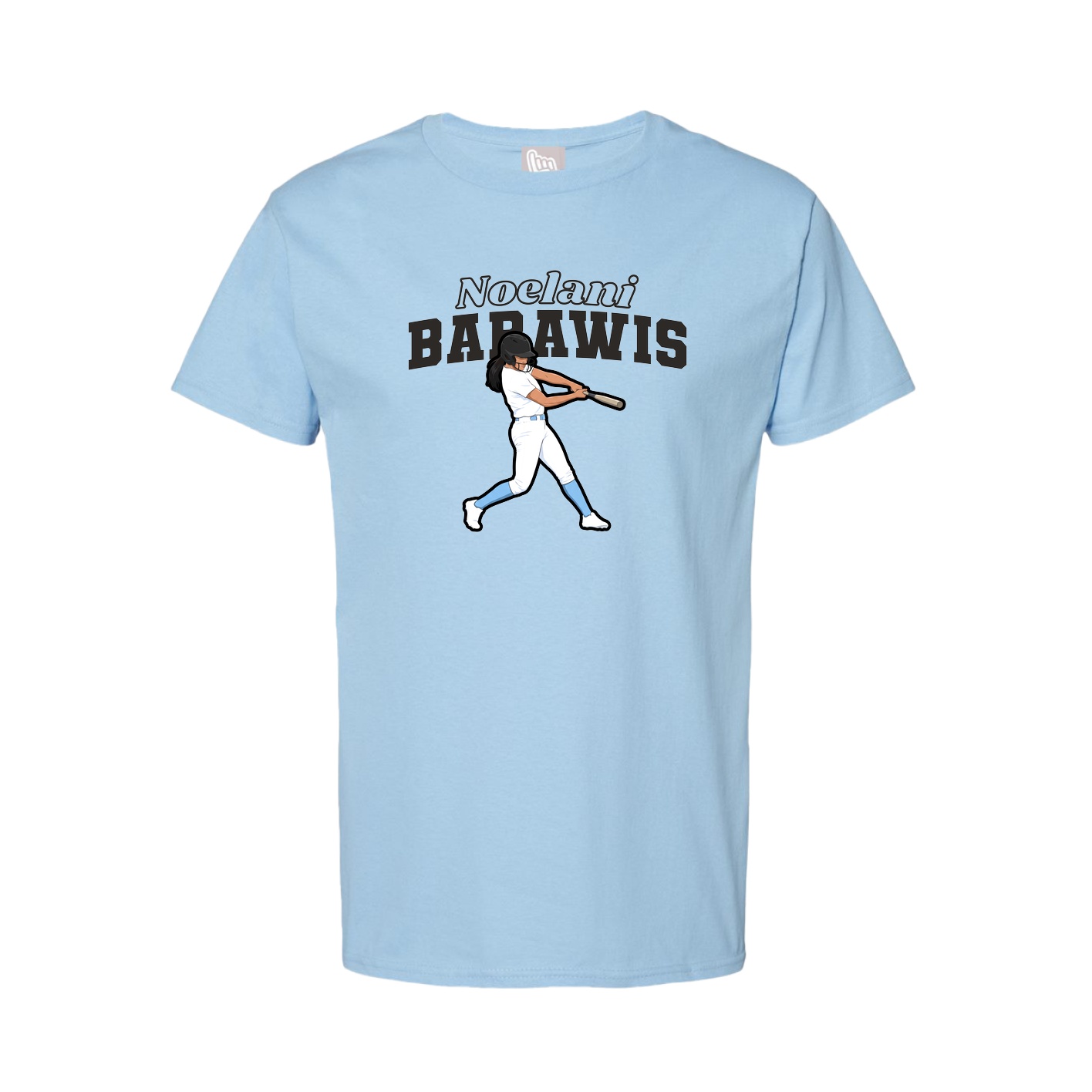 Tee — Name Arch in Light Blue