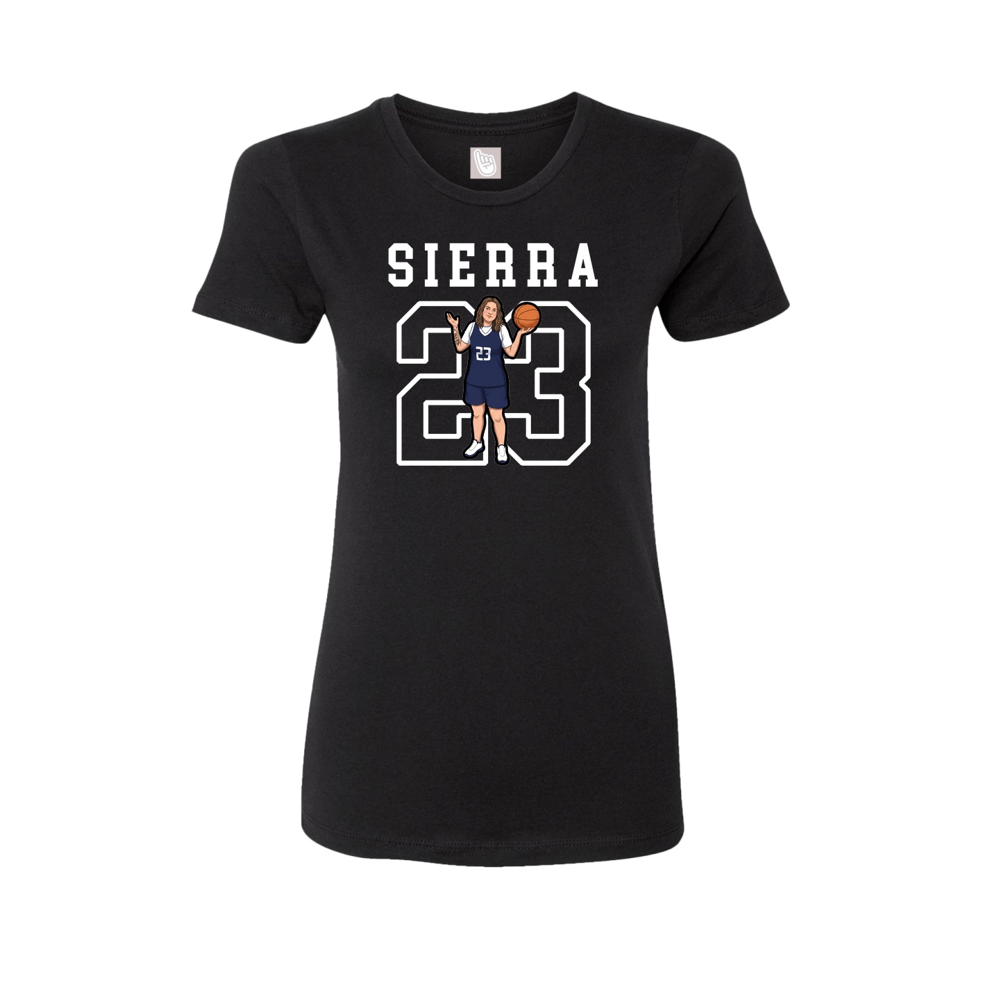 Fitted Women's Tee — Shirsey in Black