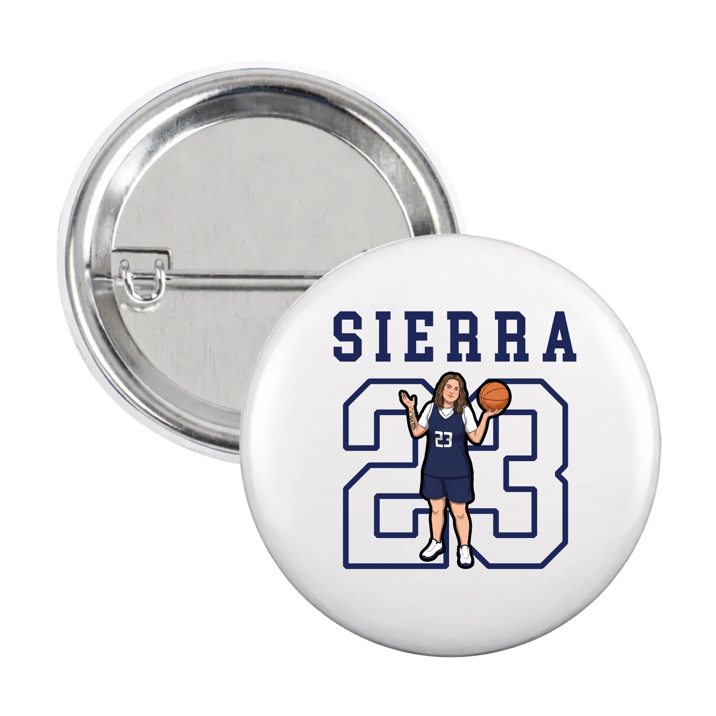 Game Day Button — Shirsey in White